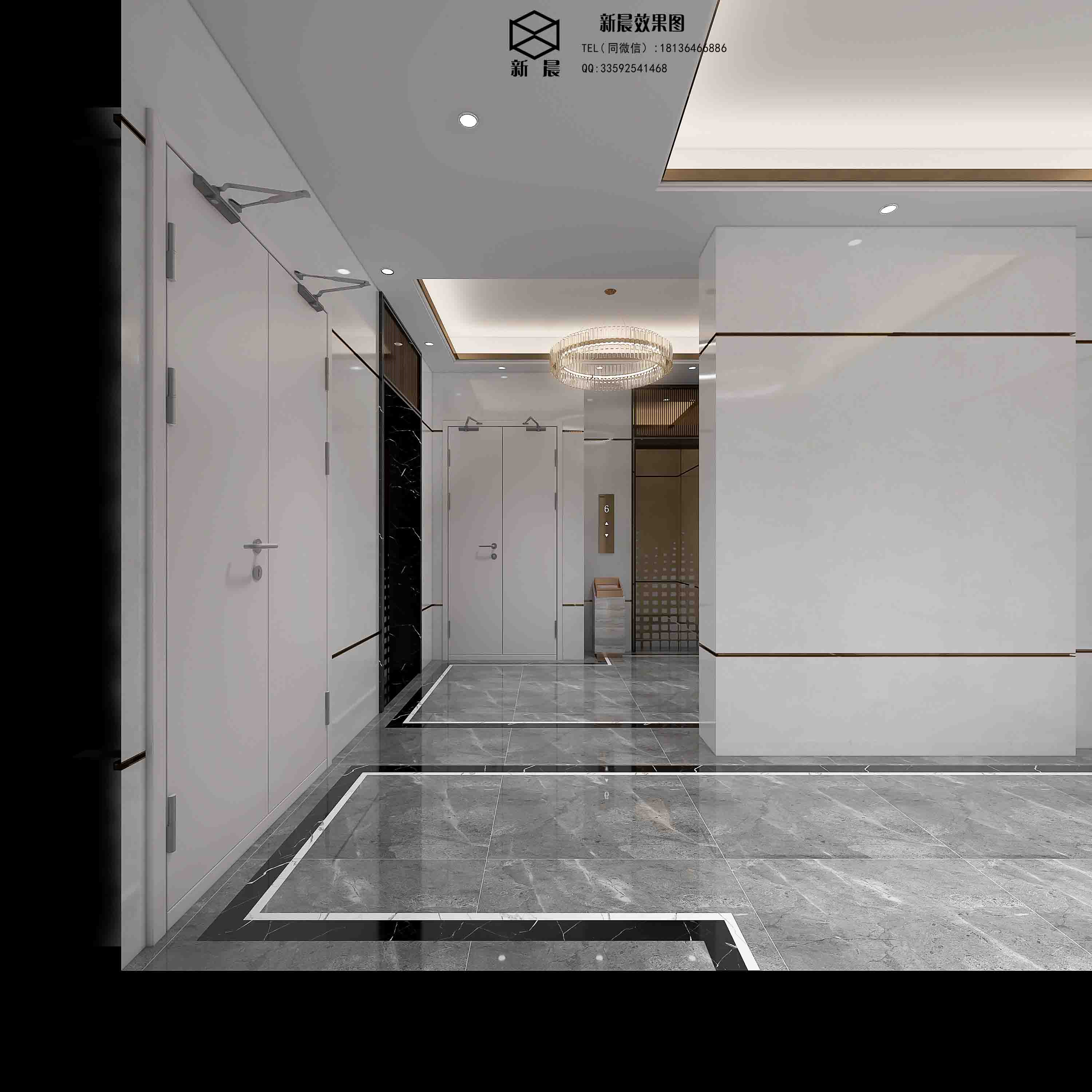 办公大厅电梯-室内设计-拓者设计吧