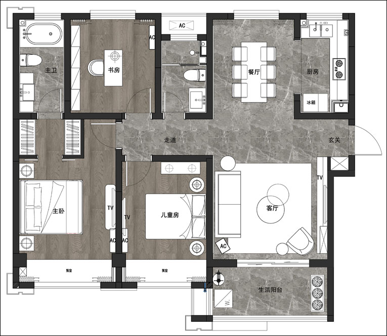 �н�����Է����ͼ 110ƽ��