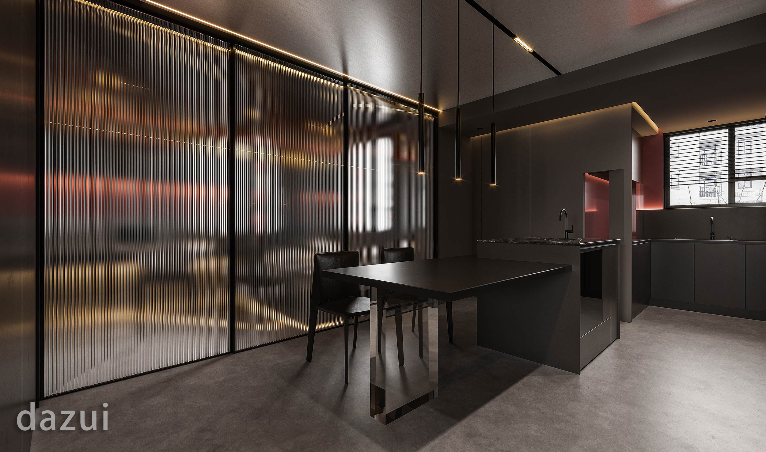 暗黑系室内 低调与深沉-室内设计-拓者设计吧