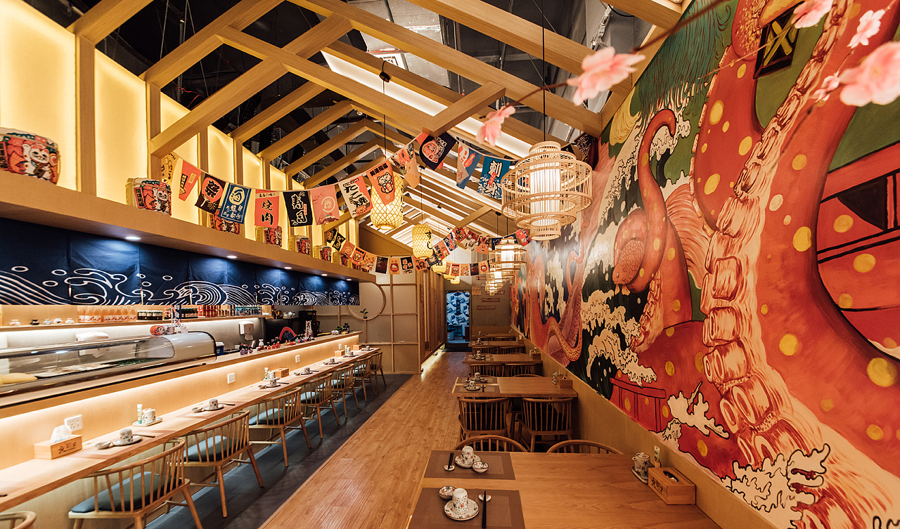 日式和风餐厅-室内设计-拓者设计吧