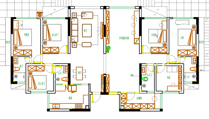 ��Ը��ָ�������ÿ���ռ䶼���ŵ���������