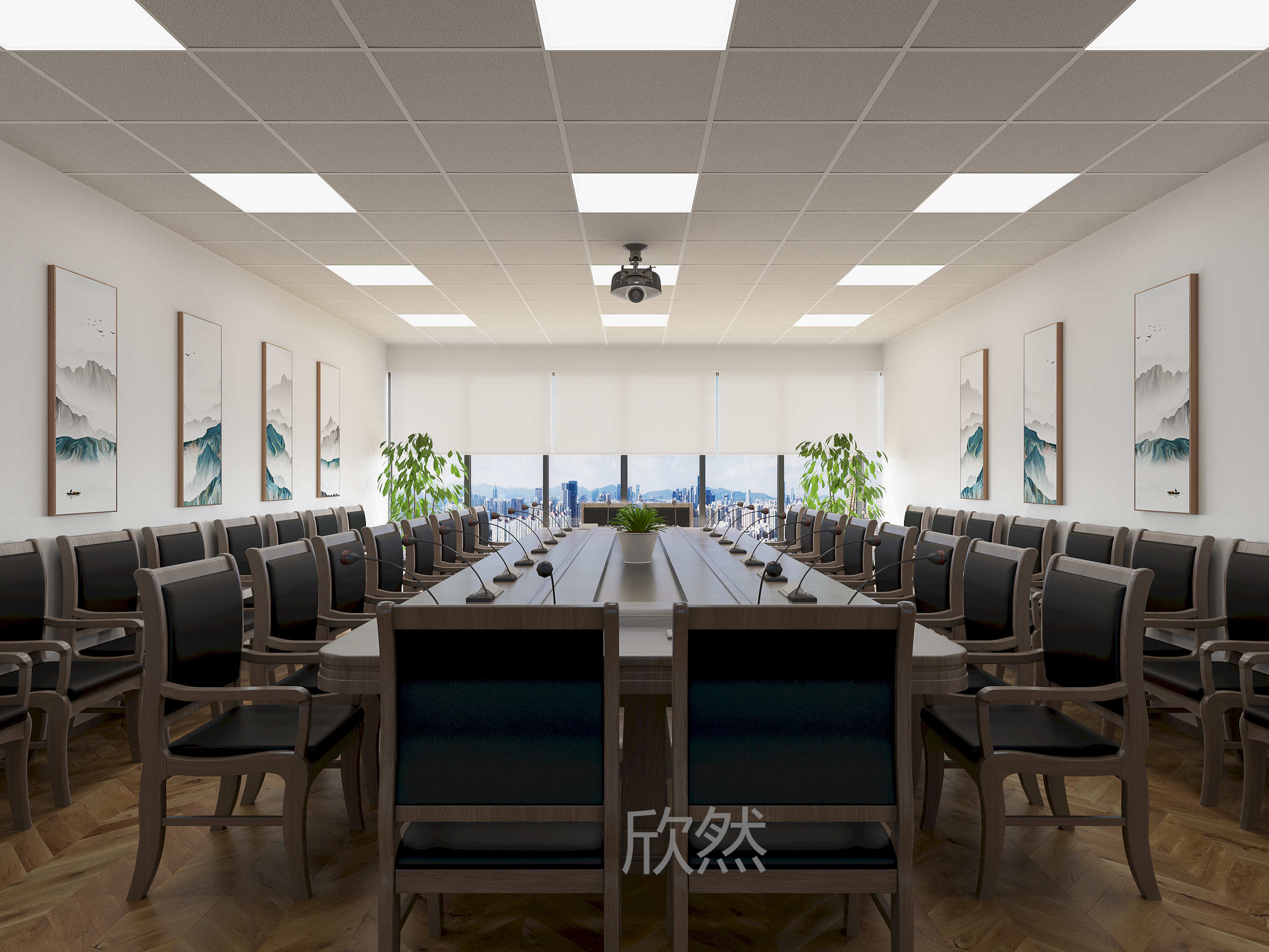 会议室空间设计-室内设计-拓者设计吧