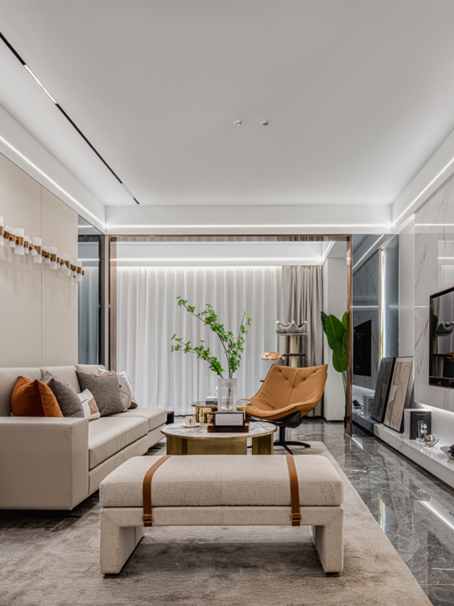 伊派设计121㎡极简样板间