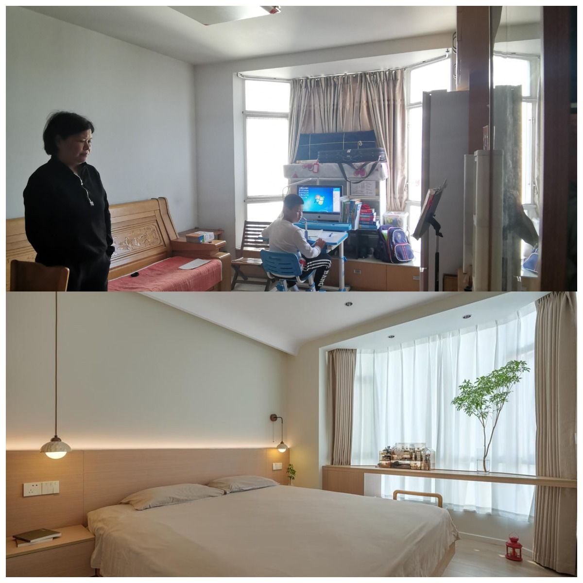 70㎡格局大改造，吧台环岛+儿童房树屋，让人眼前一亮的温馨之家-室内设计-拓者设计吧