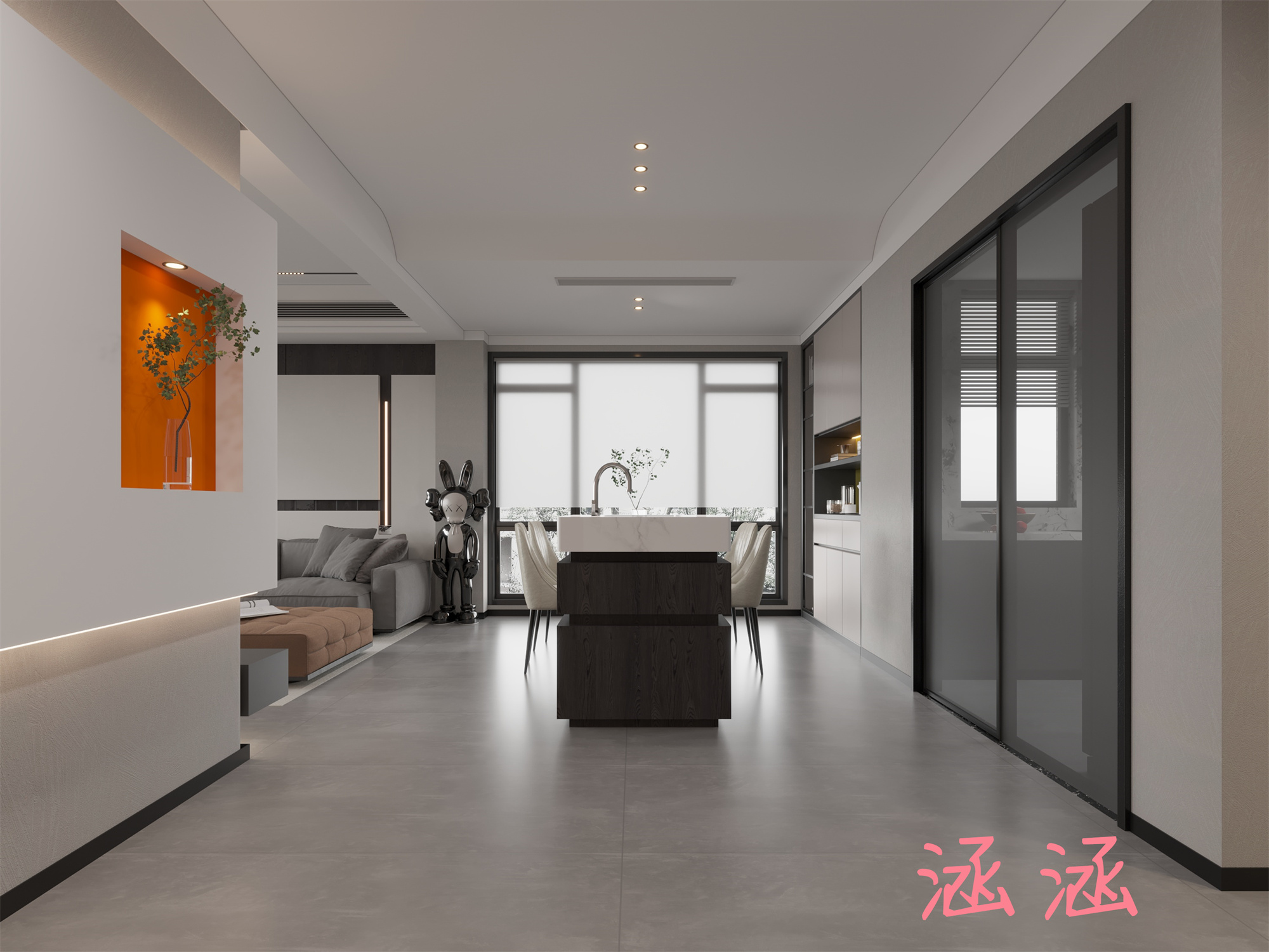 现代黑白灰——性冷淡风,不落俗的高级与质感-室内设计-拓者设计吧
