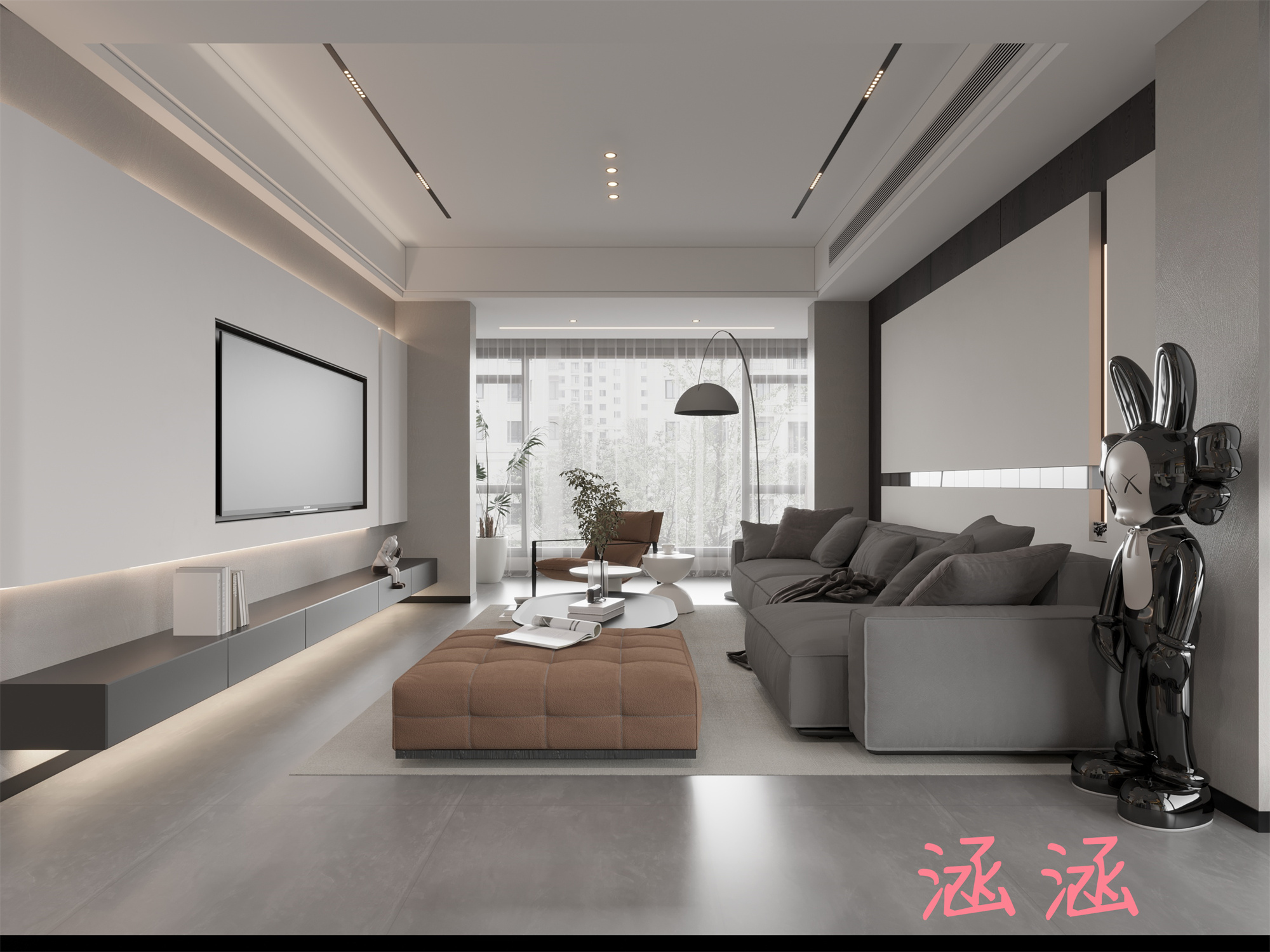 现代黑白灰——性冷淡风,不落俗的高级与质感-室内设计-拓者设计吧