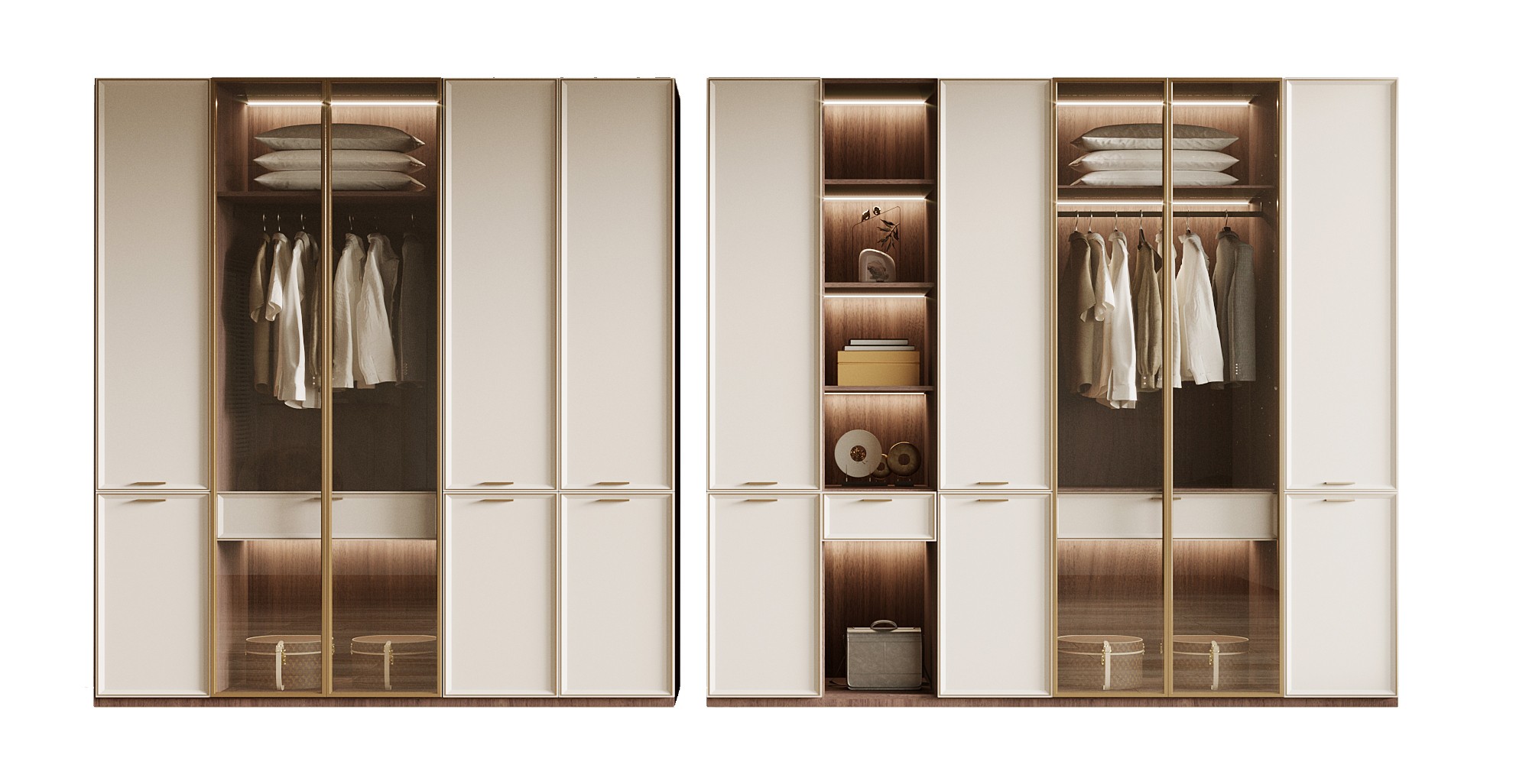 新中式衣柜组合-室内设计-拓者设计吧
