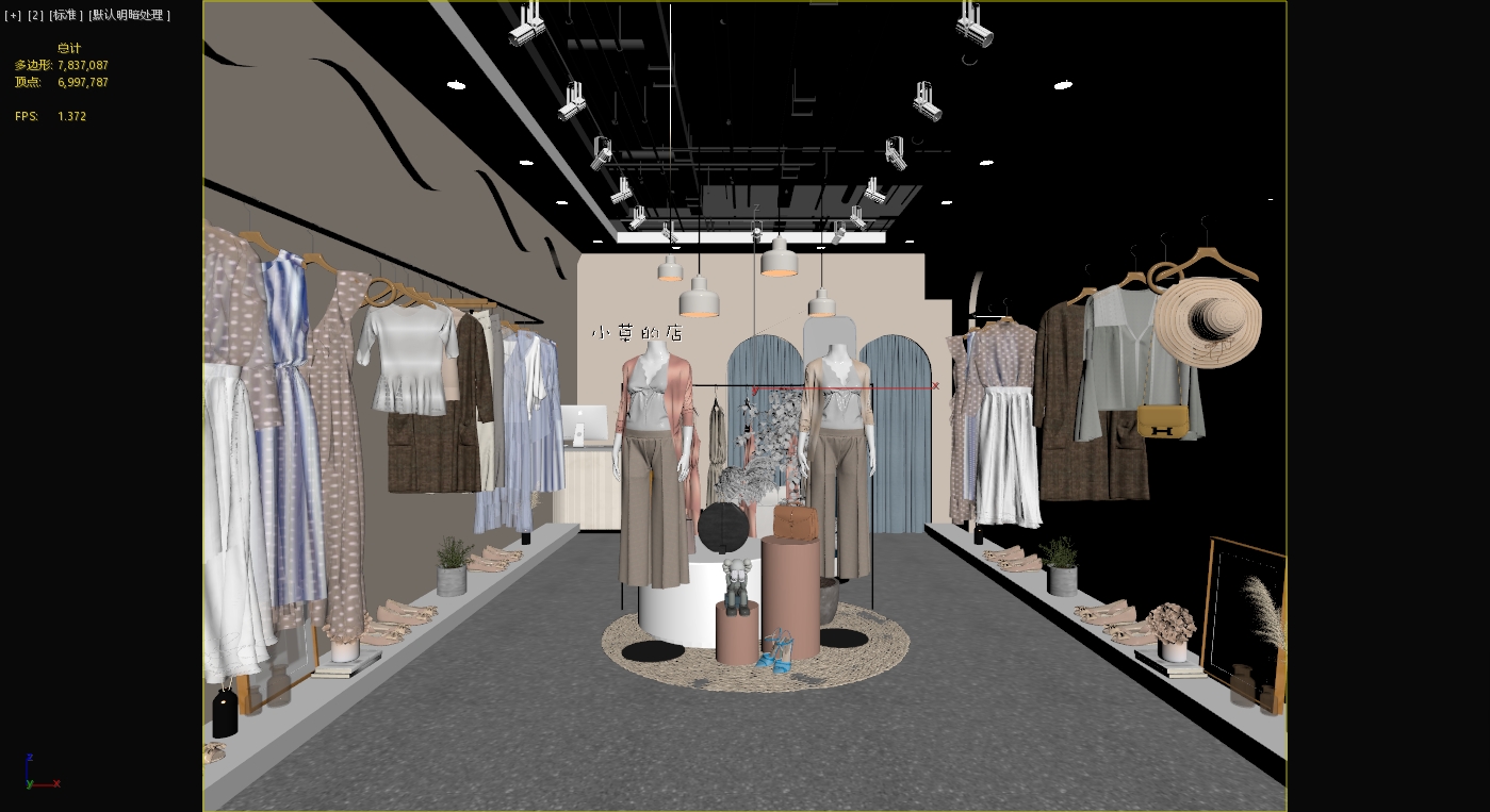 现代服装店-室内设计-拓者设计吧