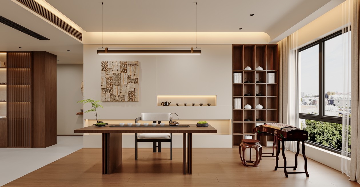 宋式美学客餐厅茶室—择木创建新晨 TEL/VX：18136466886-室内设计-拓者设计吧