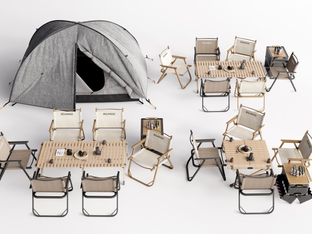 现代露营帐篷 户外露营桌椅 折叠桌椅