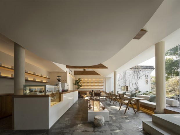 时上建筑设计 | 日出青木：一本可翻阅的餐茶空间！