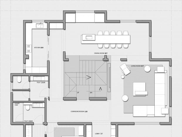 645㎡四层独栋别墅-CAD+PSD平面方案
