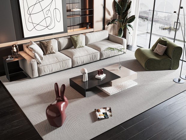 VR  现代客厅组合沙发