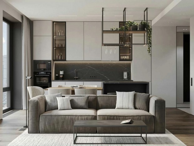 灰色系小空间公寓设计 超舒适！