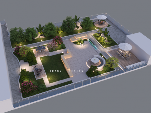 ��һ��¶̨����ü�Ч��ͼ