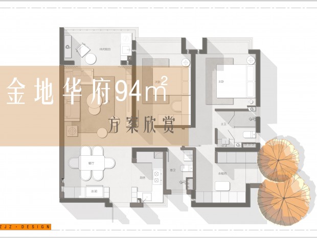 钟积圳·户型平面方案分享7期-海口室内设计师