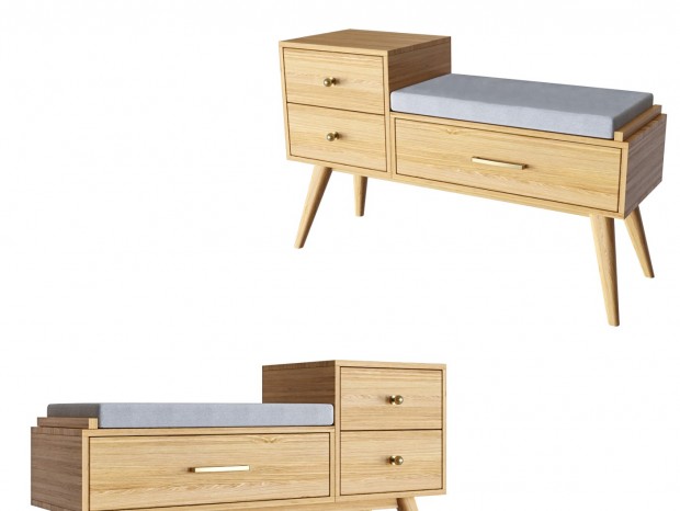 Lulu 现代实木床头柜