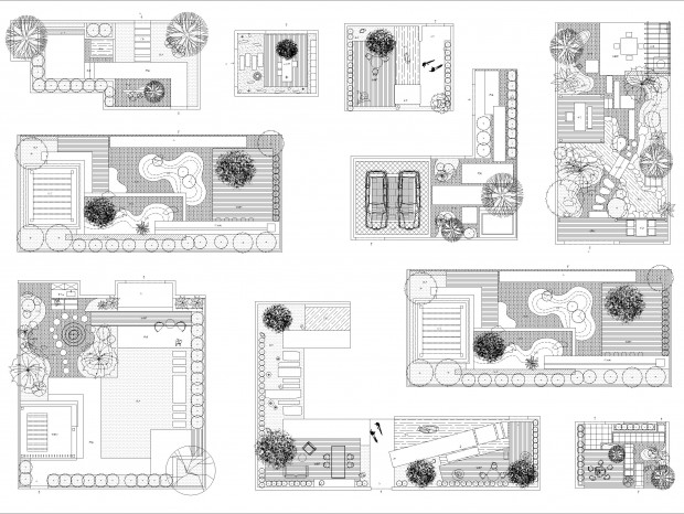 ͥԺ��԰��ʽ����ƽ��ͼ��ɽˮ����cadͼ��