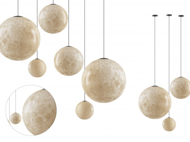 现代简约月星球吊灯，吊灯，月星球吊灯，球形吊灯，简约吊灯，餐厅吊灯，装饰吊灯，