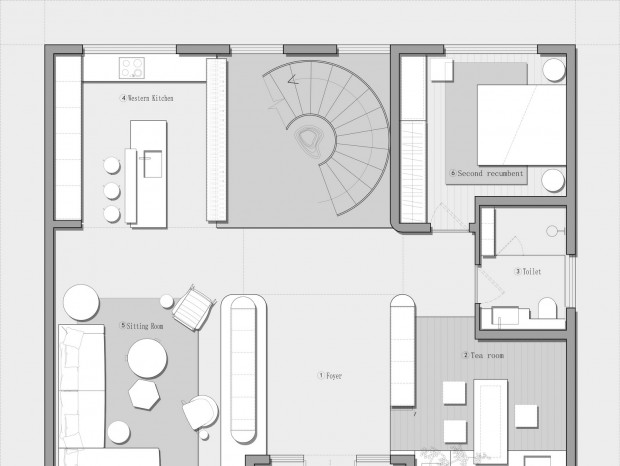 【免费】350㎡三层独栋别墅 平面方案CAD+PSD