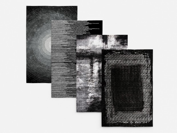 现代黑白地毯
