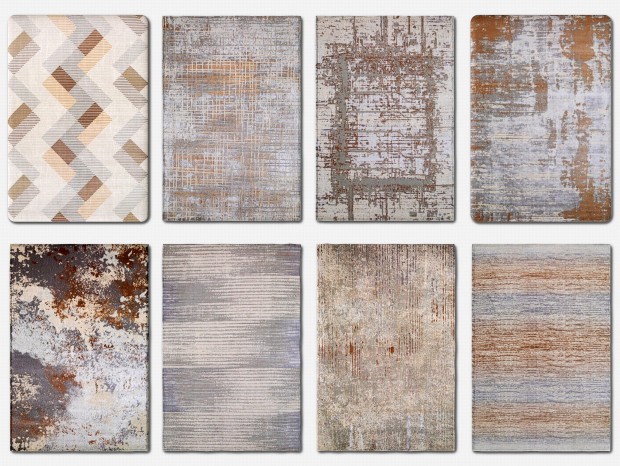 现代轻奢奢华地毯 方毯 块毯 绒毛地毯 抽象地毯 花纹地毯 土耳其地毯