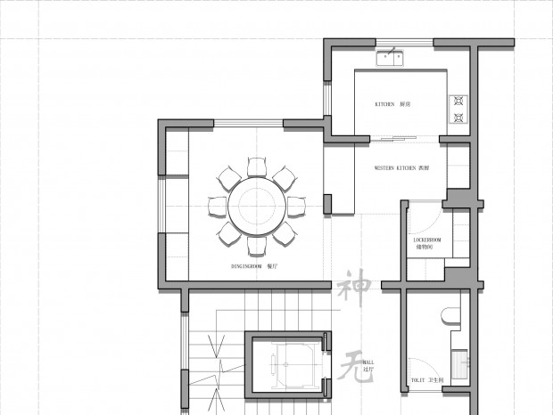 【免费】350㎡三层联排别墅平面方案 CAD PSD--神无月！