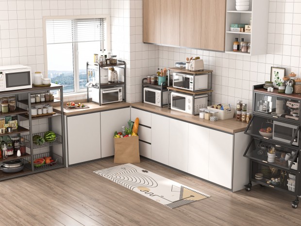 VR  现代厨房置物架 厨房器具