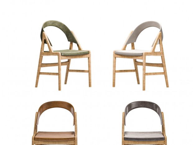 Minotti 现代单椅，椅子，餐椅，休闲椅，皮质单椅，沙发椅，茶几，装饰品，花瓶，挂画