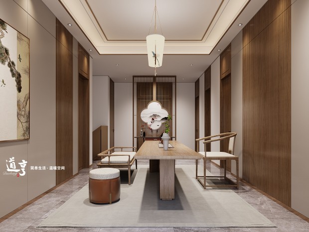 中式茶室——道亨效果图设计