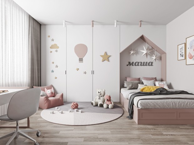 现代儿童卧室