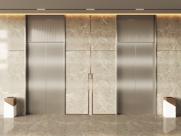 现代别墅电梯间 现代电梯厅 通用电梯