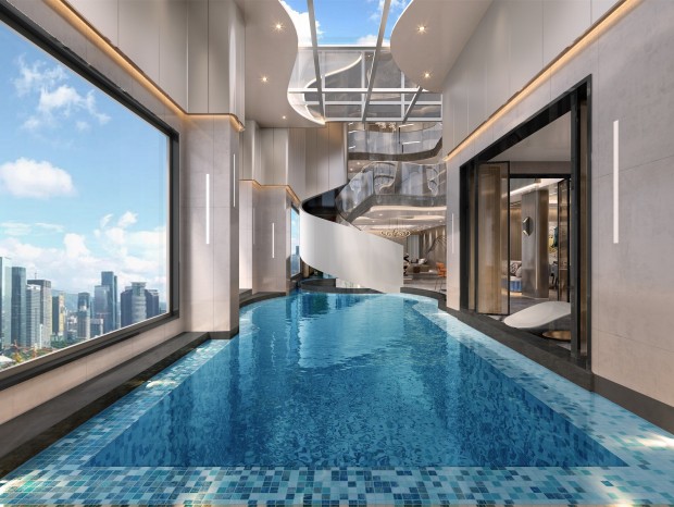 现代 酒店 游泳池