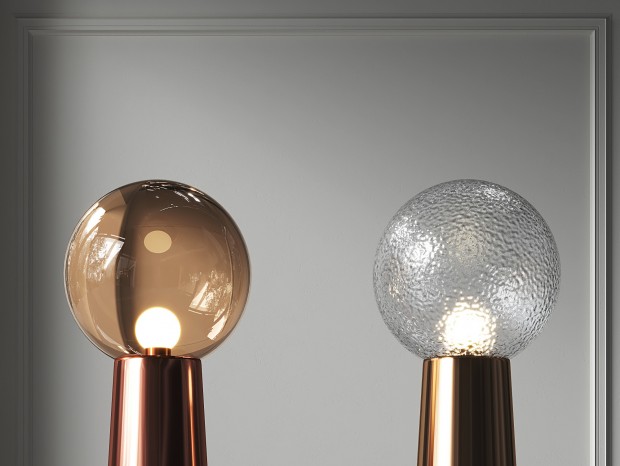 现代台灯 现代金属落地台灯 玻璃球灯罩台灯 艺术玻璃台灯 球形落地灯