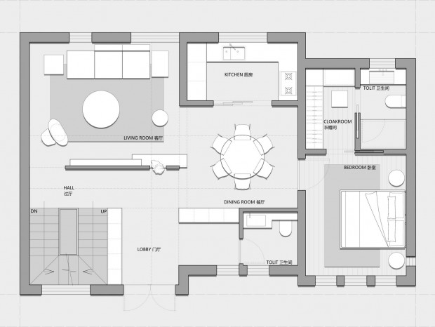【免费】255㎡三层联排别墅 CAD+PSD