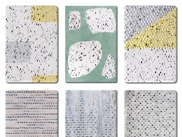 现代地毯 方毯 绒毛地毯 抽象地毯