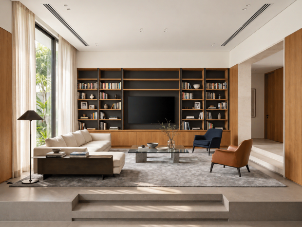 Warm Modern Villa Interior Design